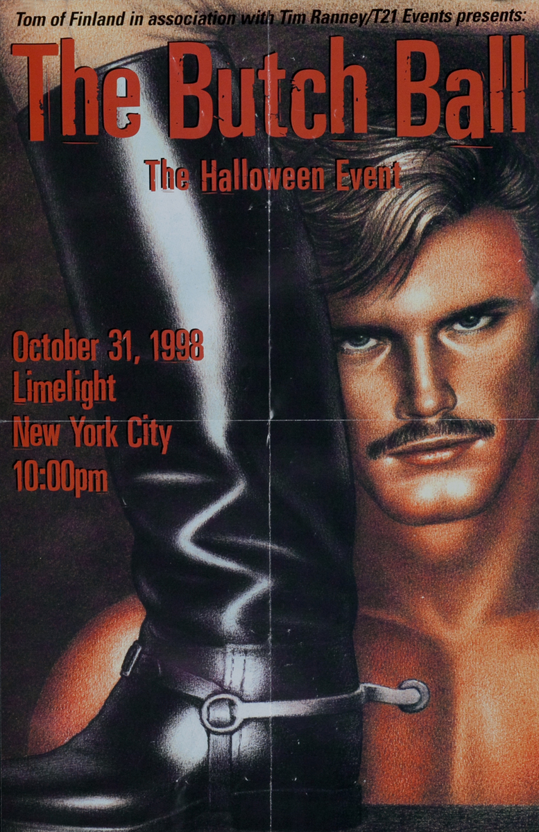Tom of Finland The Butch Ball Limelight Gay Nightclub Event Poster