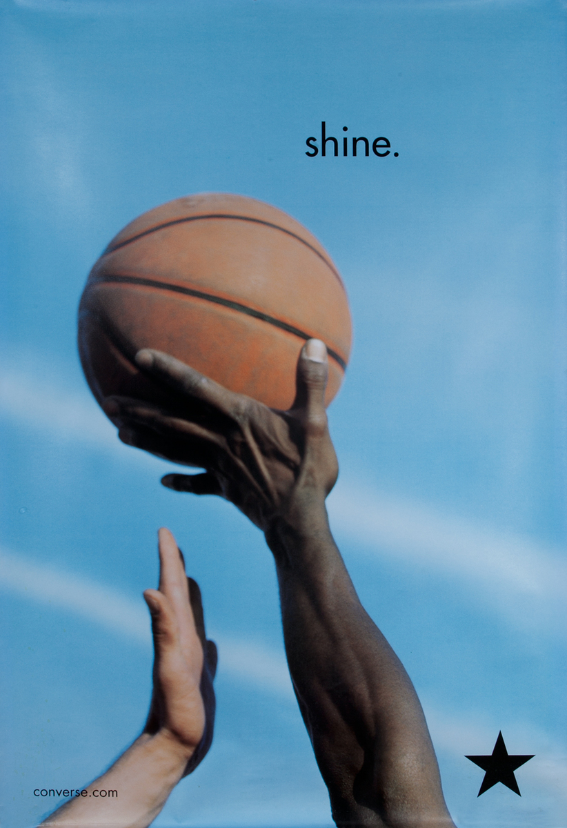Converse Sneakers Shine Advertising Poster