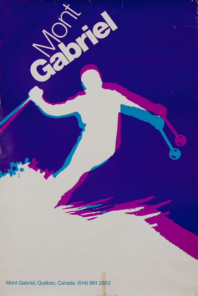 Mont Gabriel, Quebec - Canadian Ski Poster