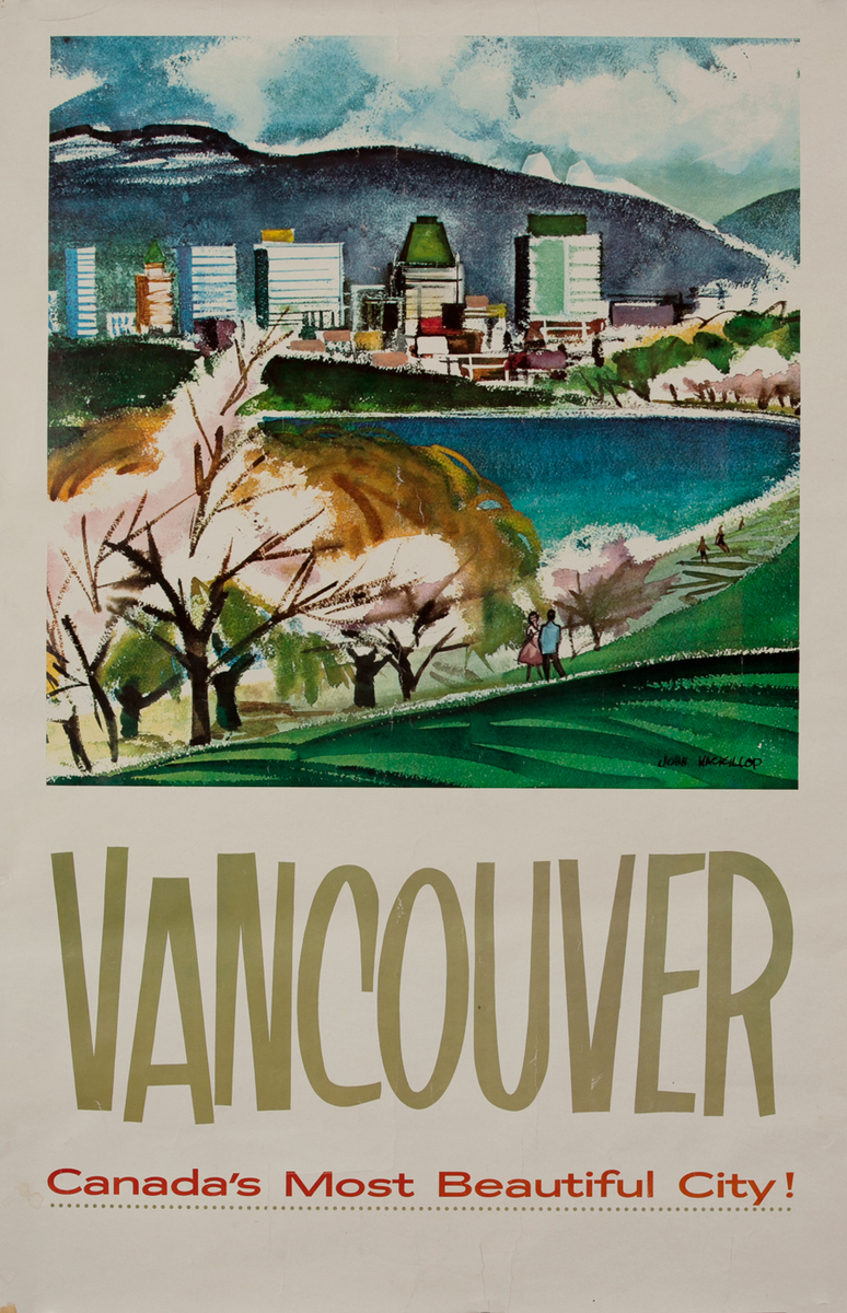 Vancouver, Canada's Most Beautiful City, Travel Poster