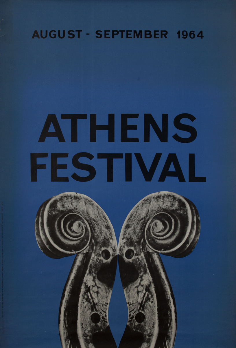 Athen Festival 1964, Greek Travel Poster