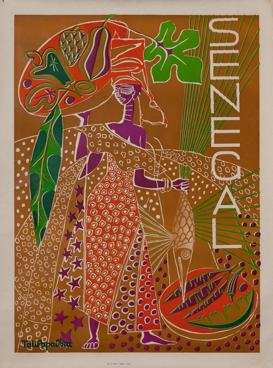 Senegal Travel Poster - Traditional Costumes