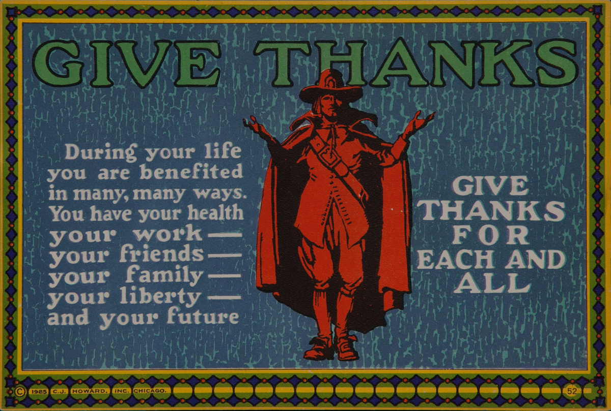 C J Howard Work Incentive Card #52 - Give Thanks