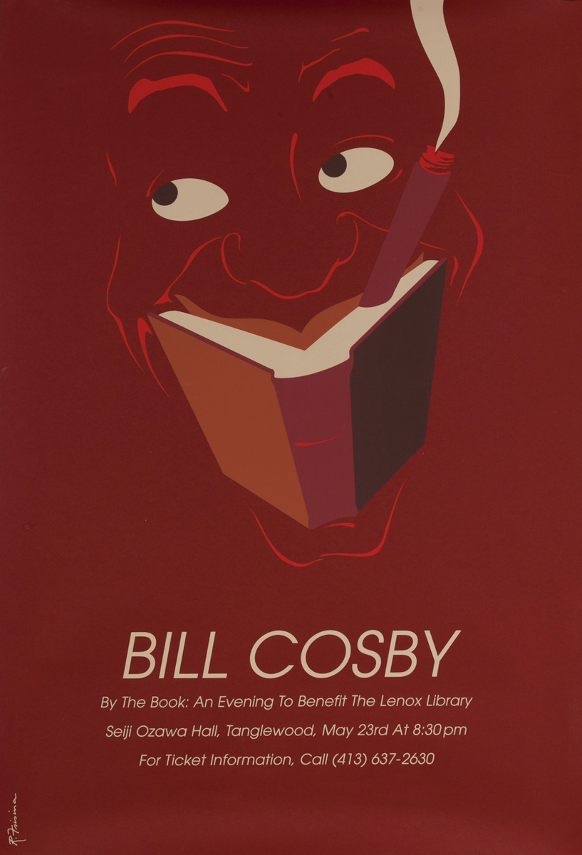 Bill Cosby Lenox Massachusetts Library Benefit Poster