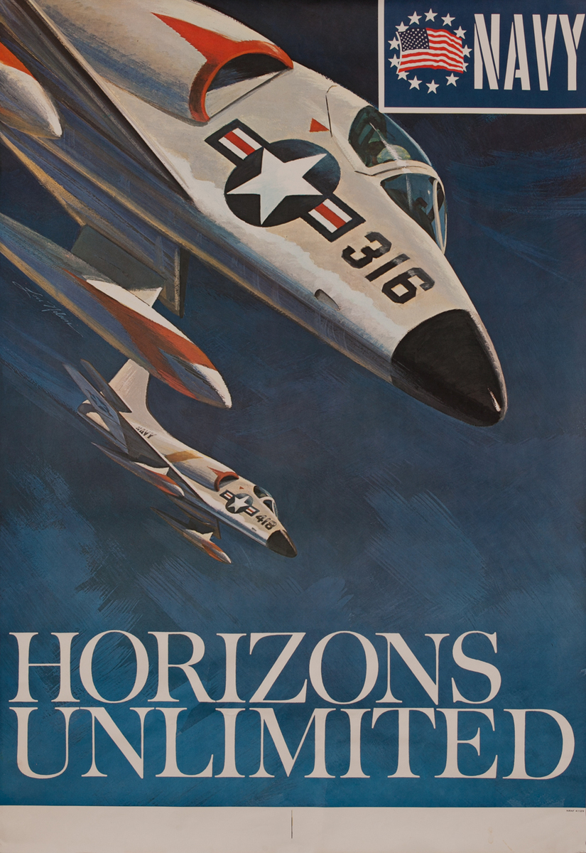 Vietnam War Recruiting Poster, U.S. Navy, Horizons Unlimited