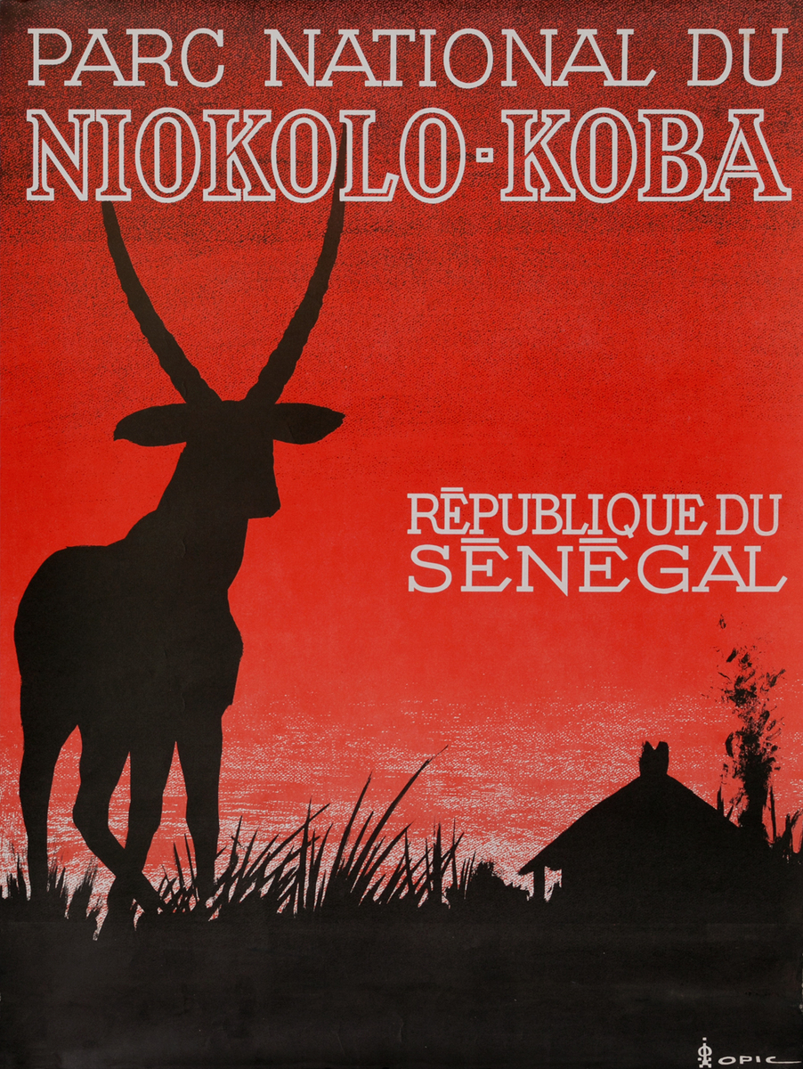 Parc National du Niokolo-Koba Senagal Travel Poster