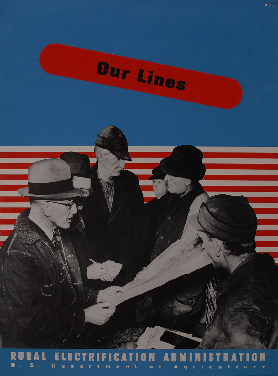 Rural Electrification Administration Our Lines Poster
