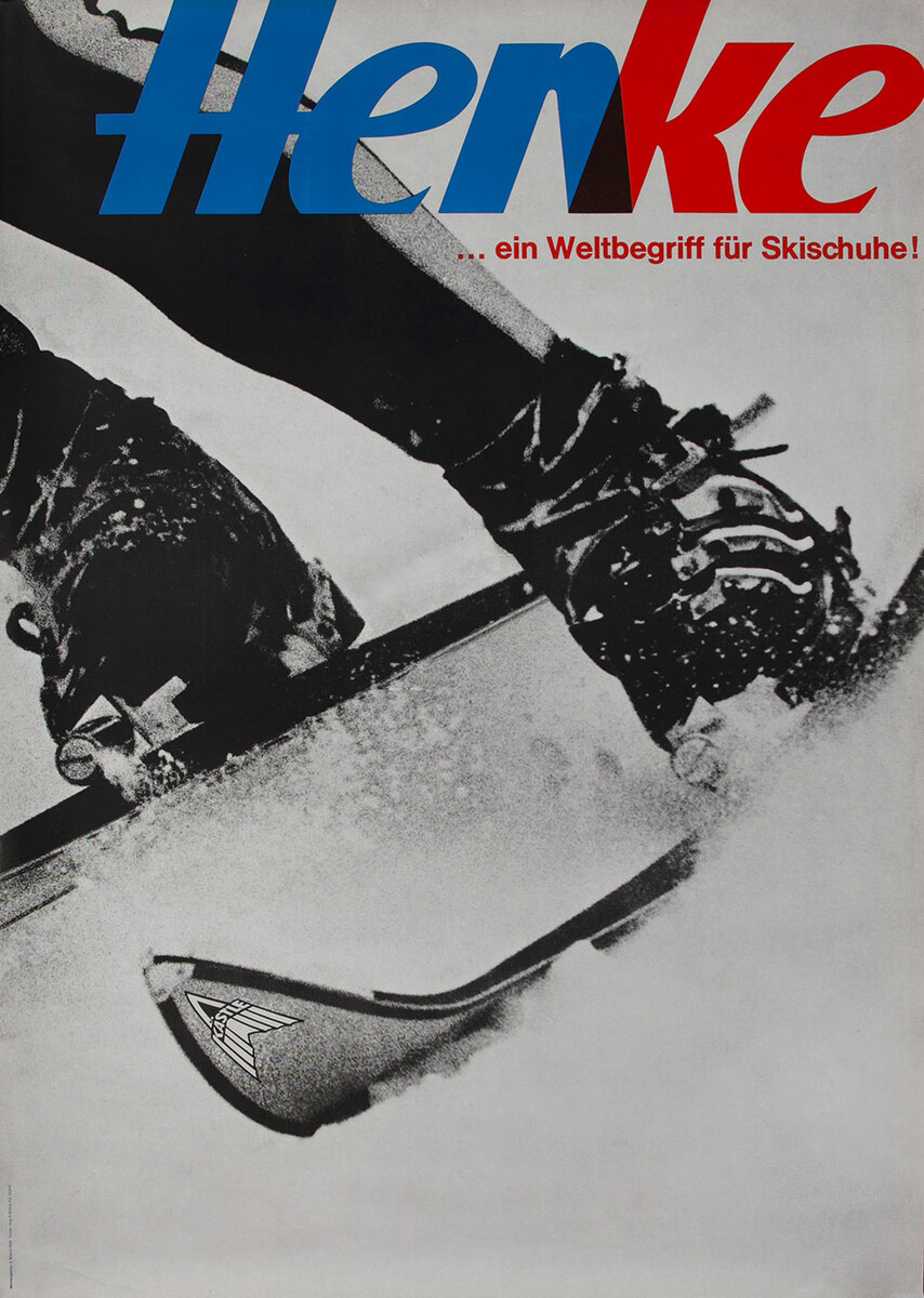 Henke Swiss Ski Adverising Poster