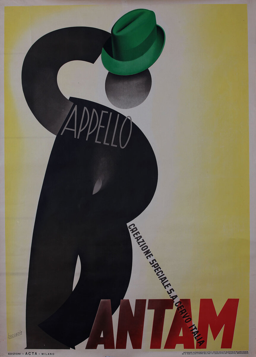 Cappello Bantam Hat Advertising Poster