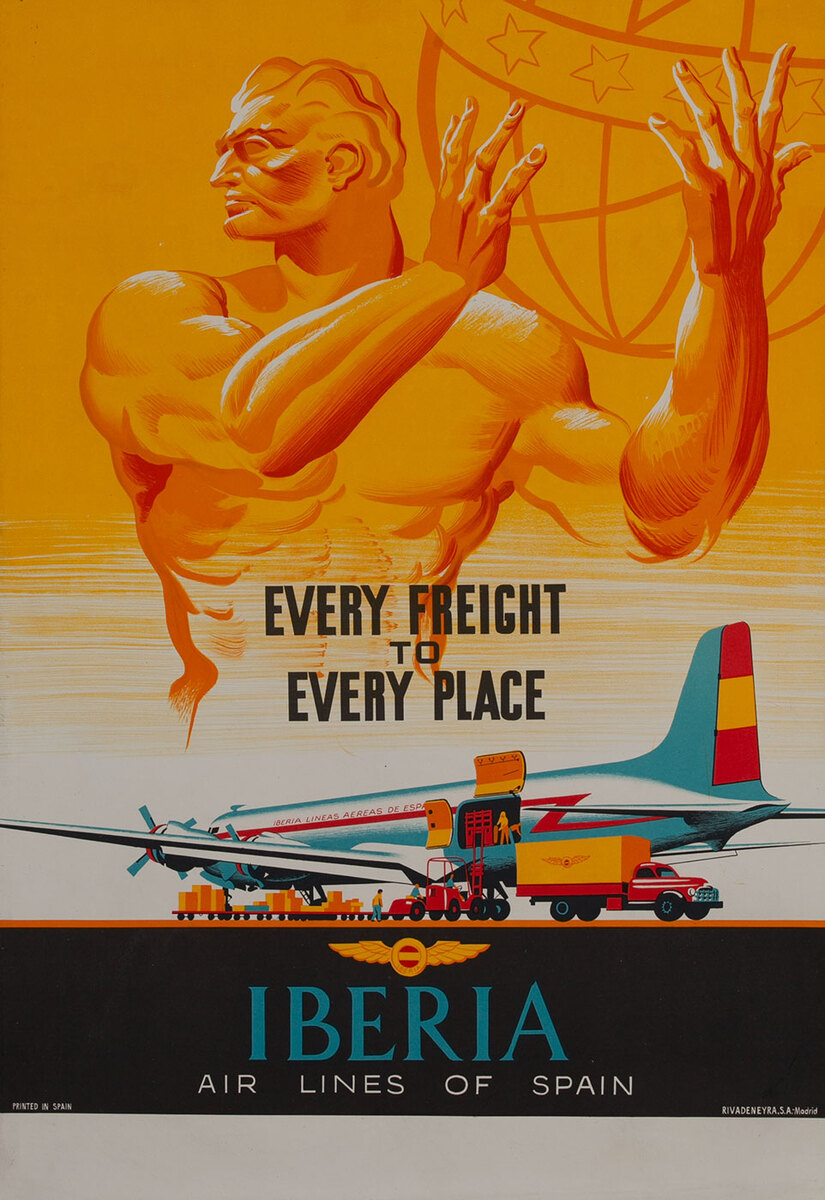 Every Freight to Every Place Iberia Air Lines of Spain