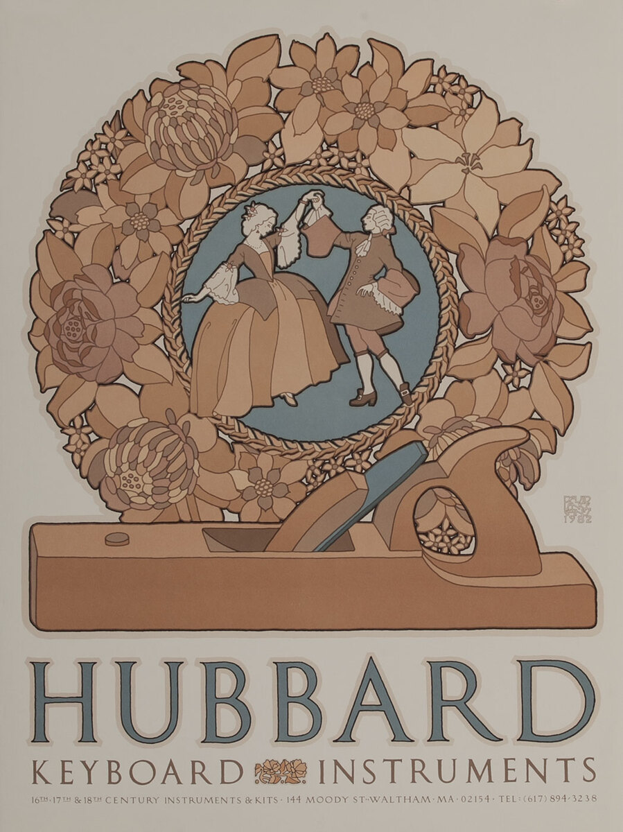 Hubbard Keyboard Instruments Advertising Poster