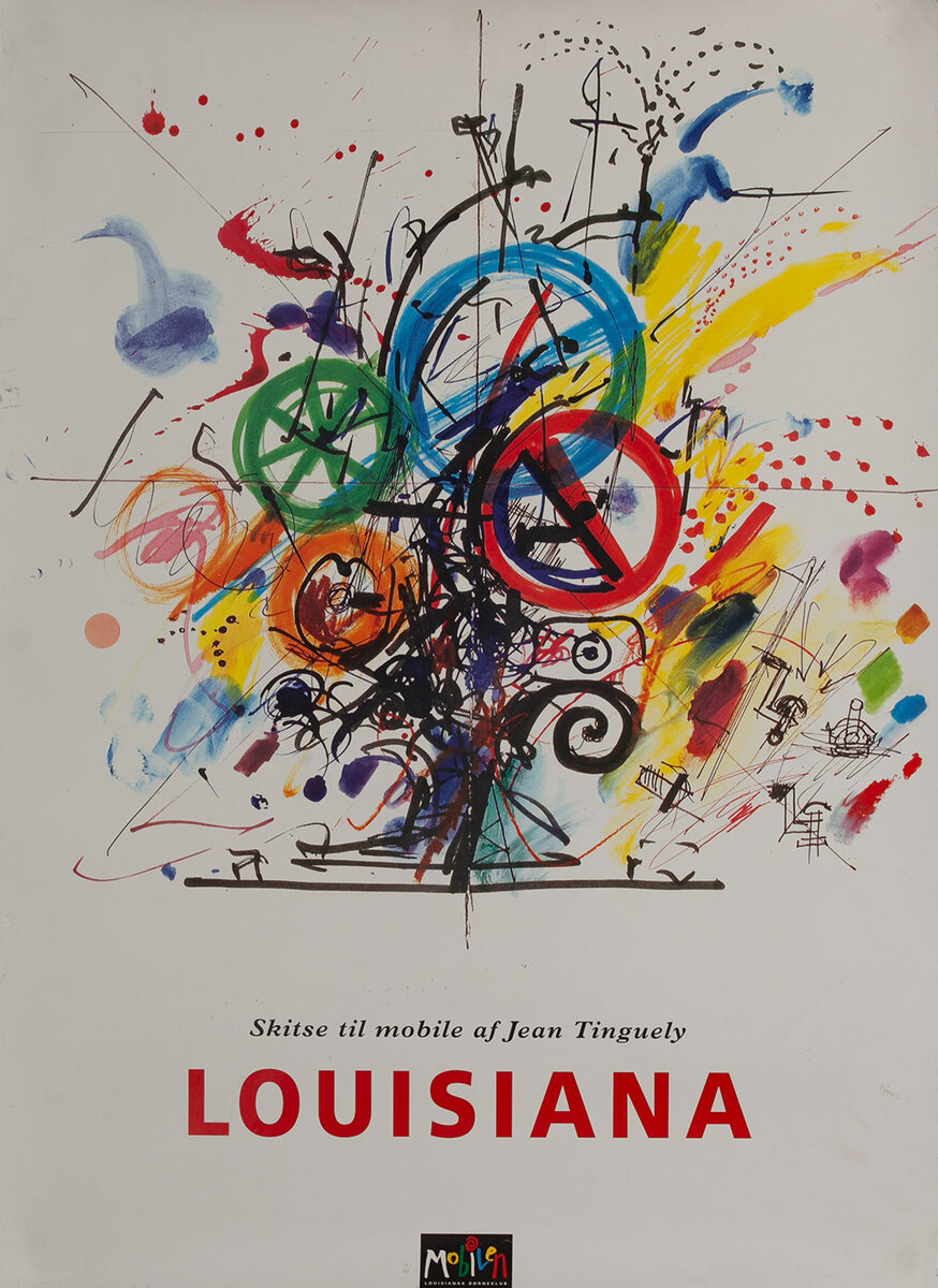 Louisiana Museum, Denmark Art Poster Jean Tinguely 