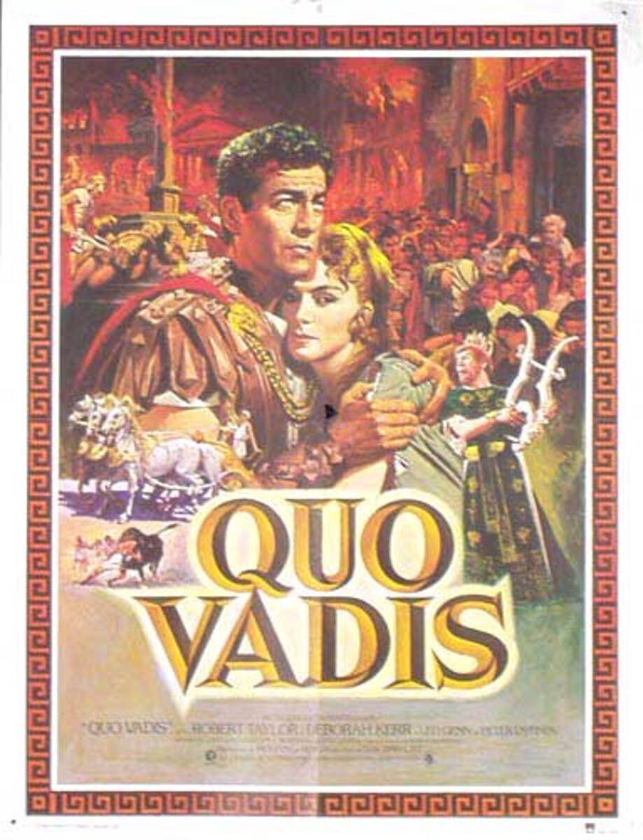 Quo Vadis Original French Movie Advertising Poster 