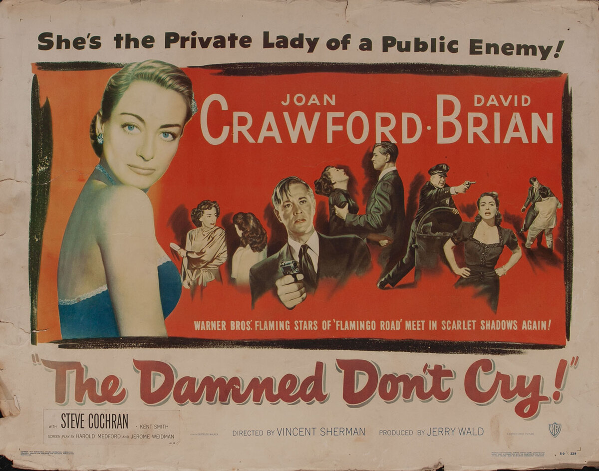 The Damned Don't Cry!  Movie Poster 