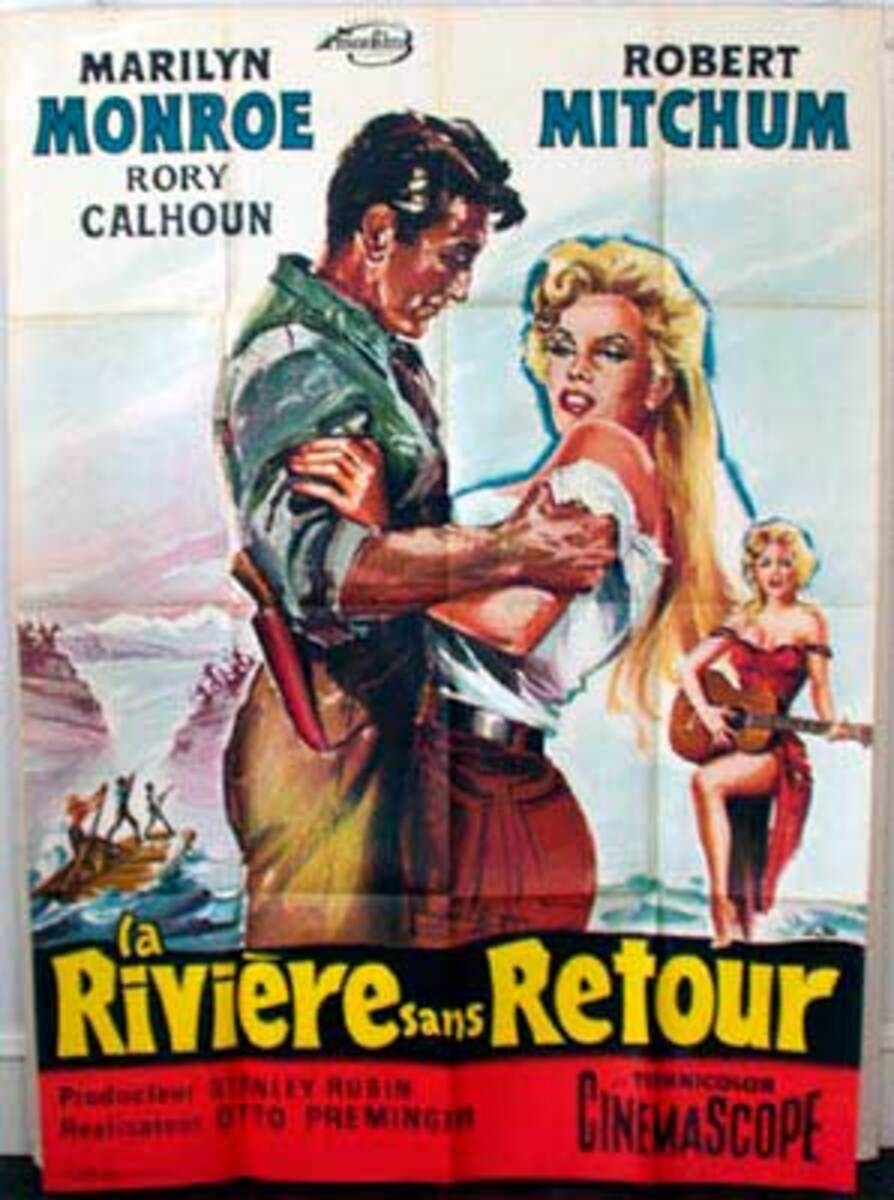 River Of No Return French Vintage Original Movie Poster