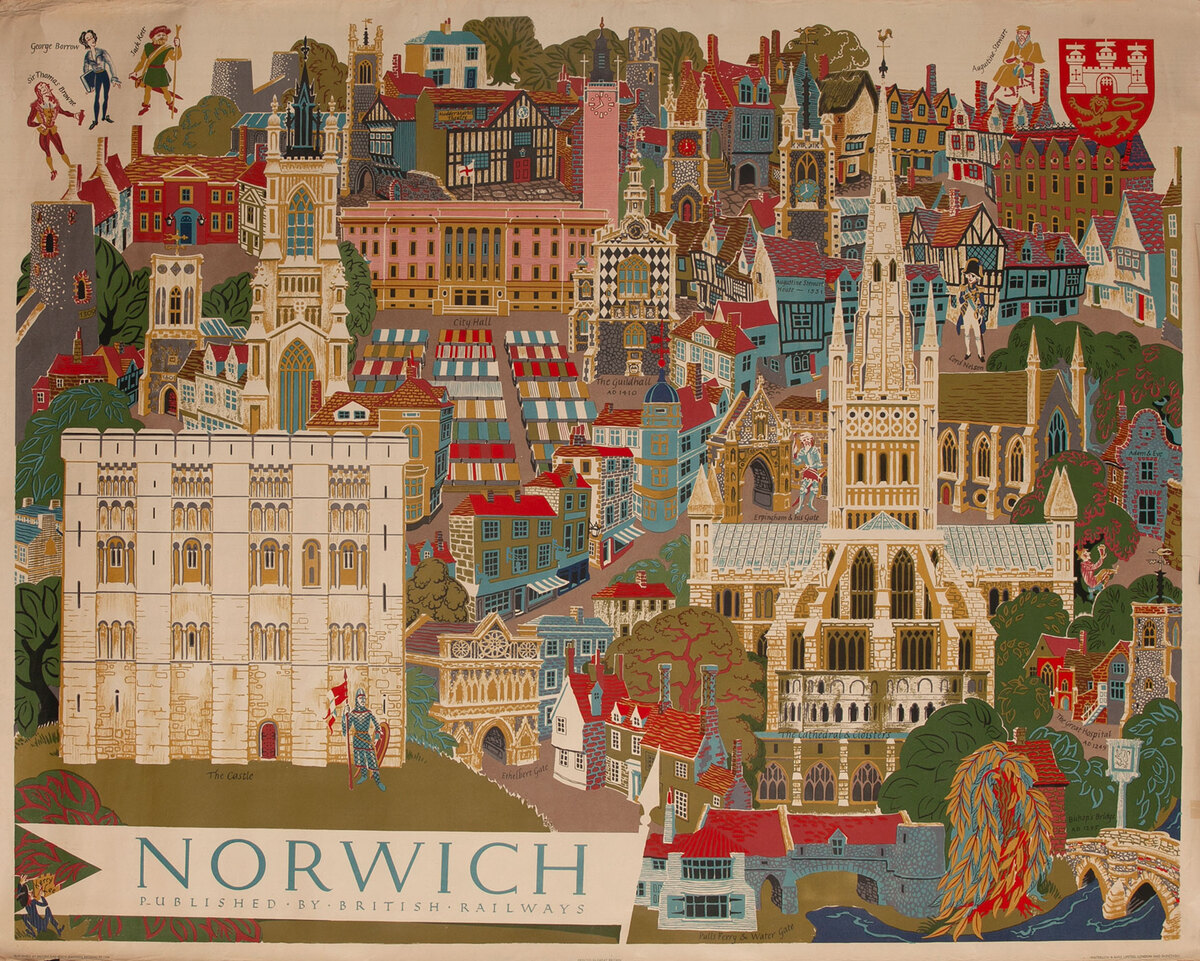 British Railways Poster -  Norwich