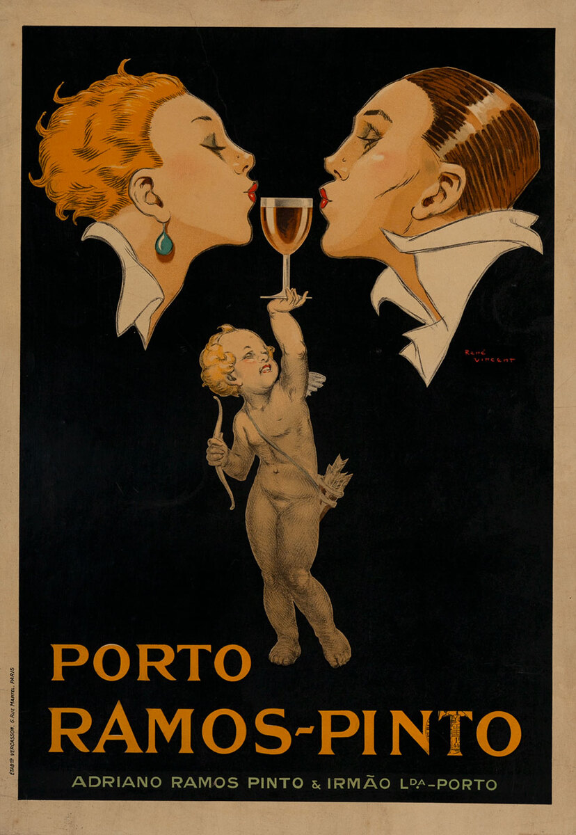 Original Porto Ramos-Pinto Italian Advertising Poster