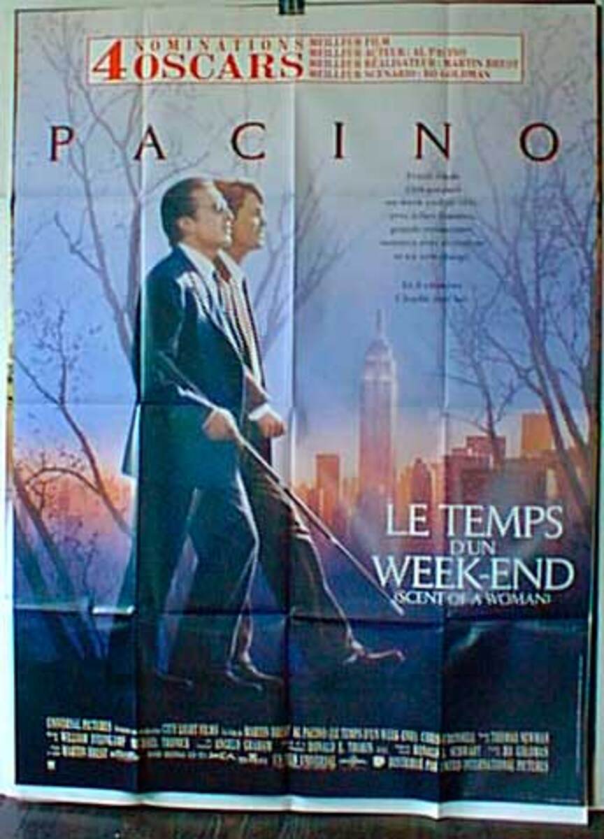 Scent of a Woman Original French Movie Poster