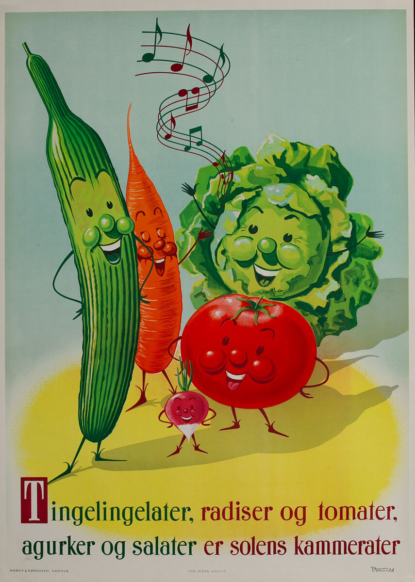Tingelingelater, radiser og tomater, agurker og salater er solens kammerater.