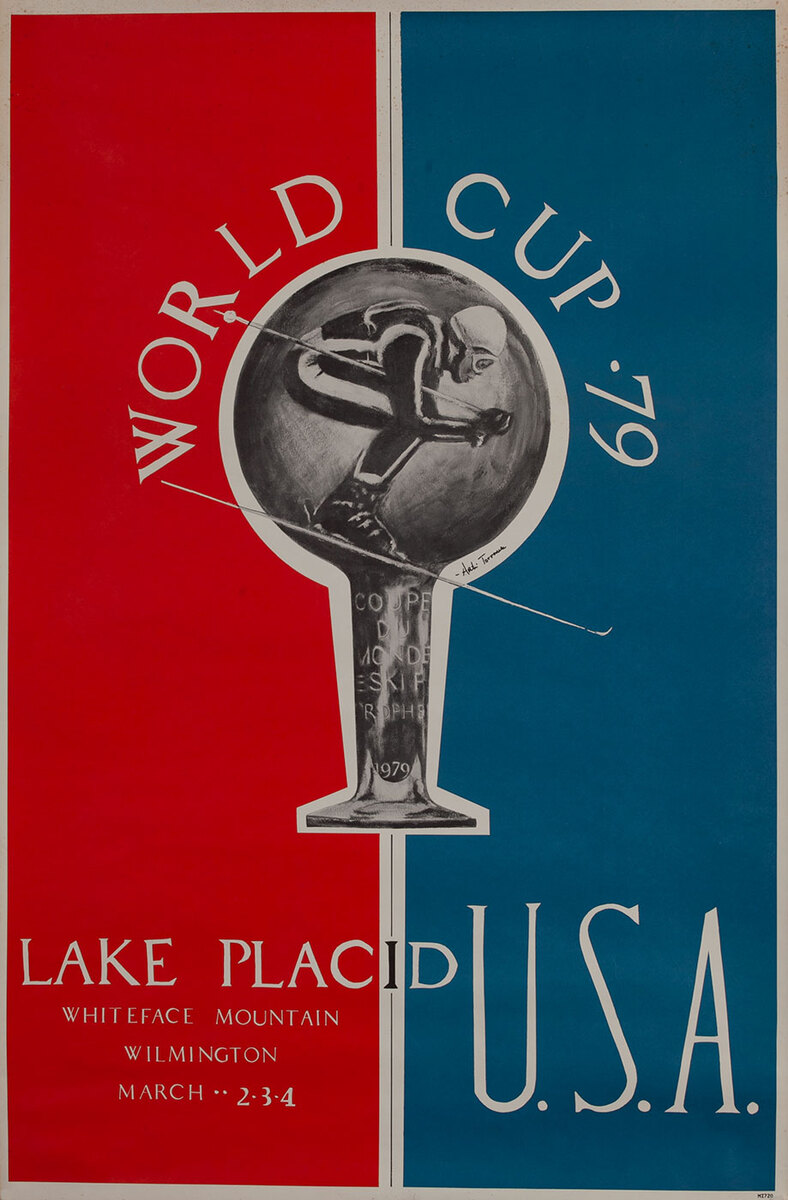 World Cup '79 Lake Placid USA Ski Race Poster