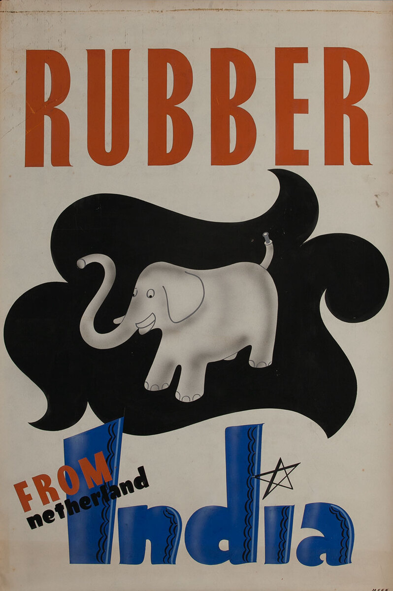 Rubber from India,  1939 San Francisco World Trade Fair Poster