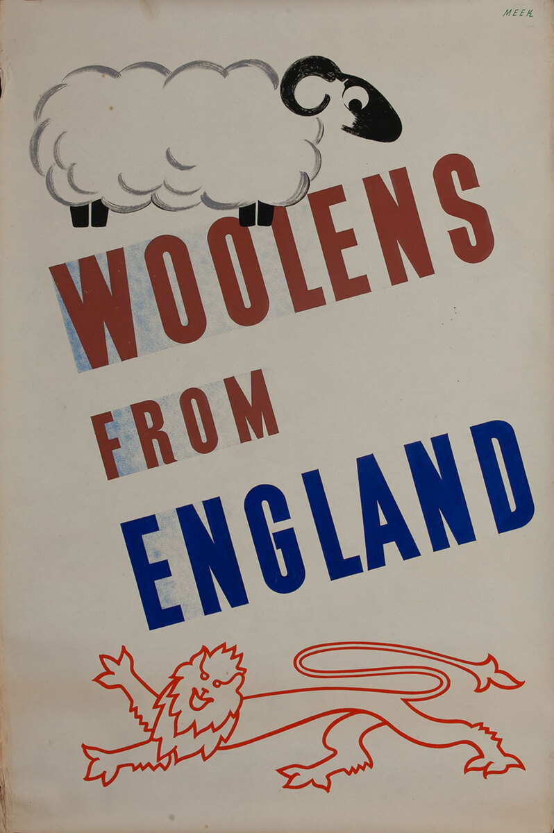 Woolens from England, 1939 San Francisco World Trade Fair Poster
