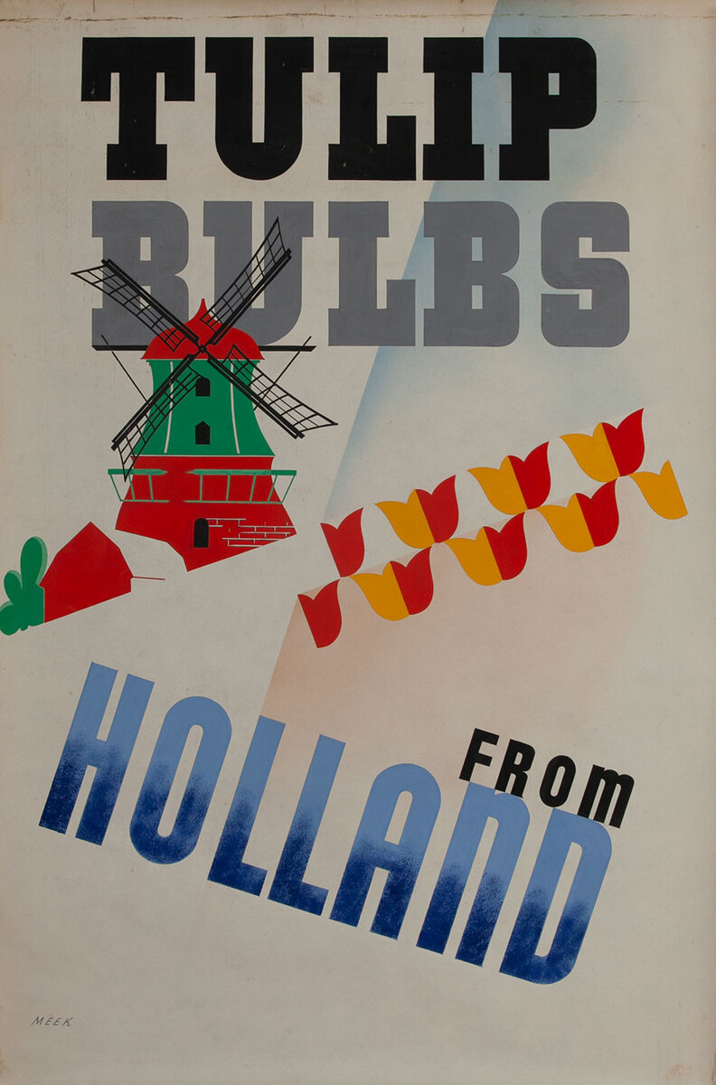 Tulip Bulbs from Holland, 1939  1939 San Francisco World Trade Fair Poster
