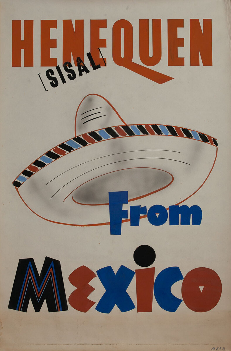 Henequen Sisal from Mexico,  1939 San Francisco World Trade Fair Poster