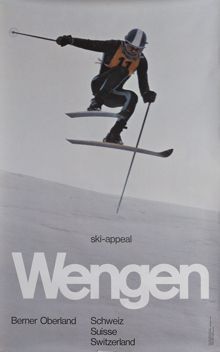 Wengen Switzerland Travel Poster ski-appeal