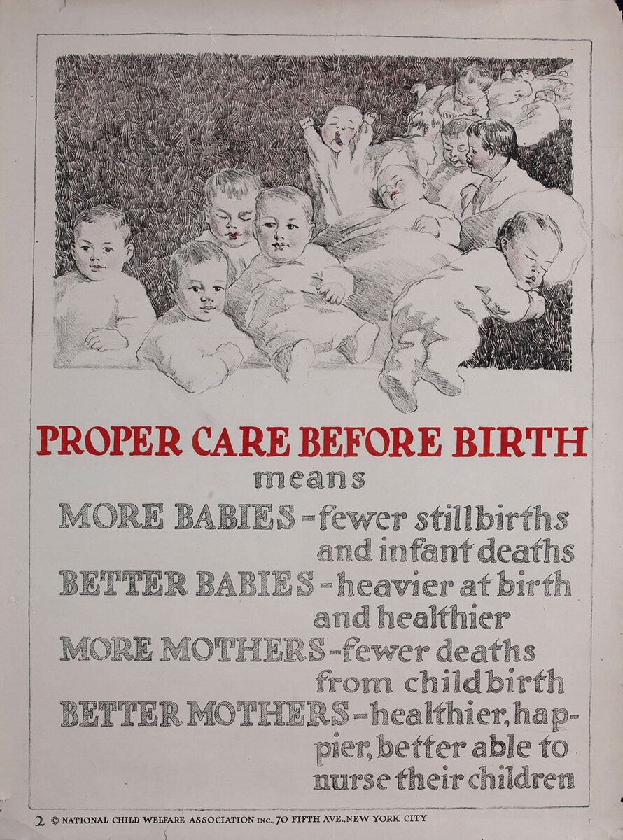 Proper Care Before Birth - American Health Poster