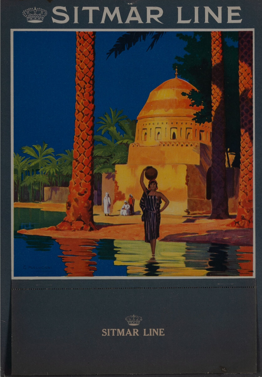 Sitmar Cruise Lines Advertising Card and Sailing Schedule 