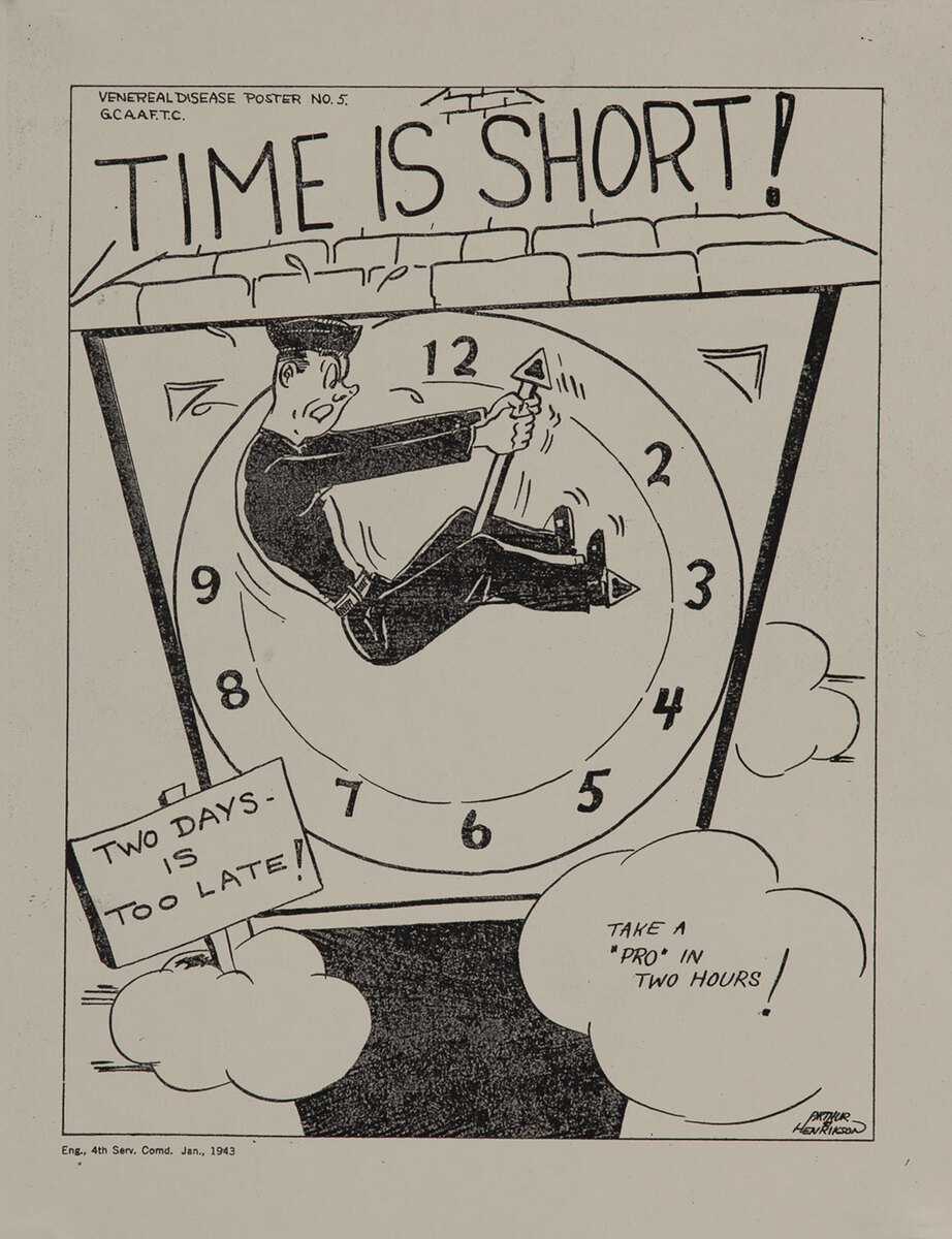 Time is Short, Take a Pro in Two Hours. WWII V-D Poster