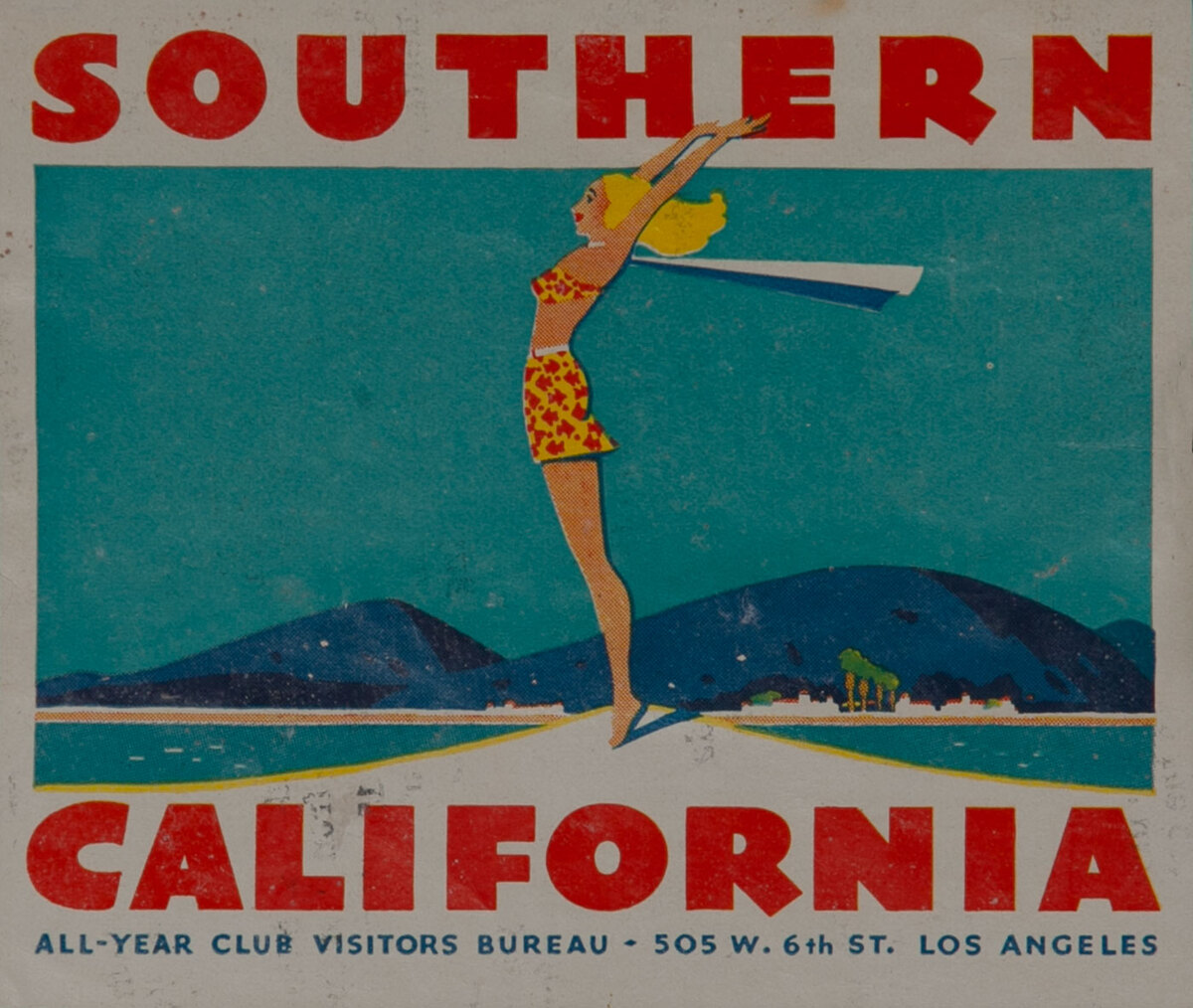 Southern California Luggage Label