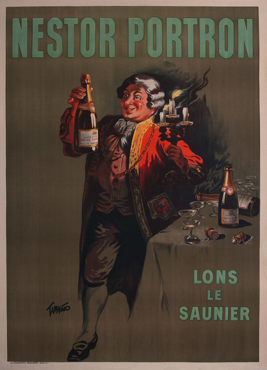 Nestor Portron French Champagne Poster