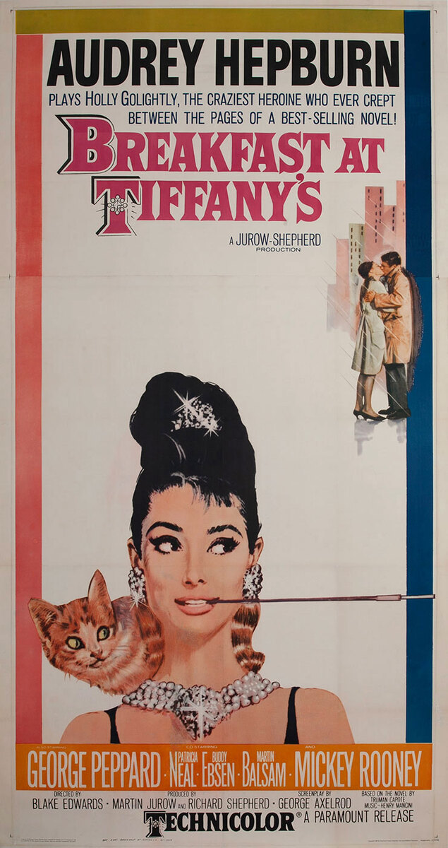 Breakfast at Tiffany's Original 3 Sheet Movie Poster