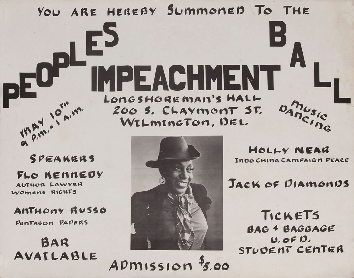You are Hearby Summoned to the Peoples Impeachment Ball Protest Poster