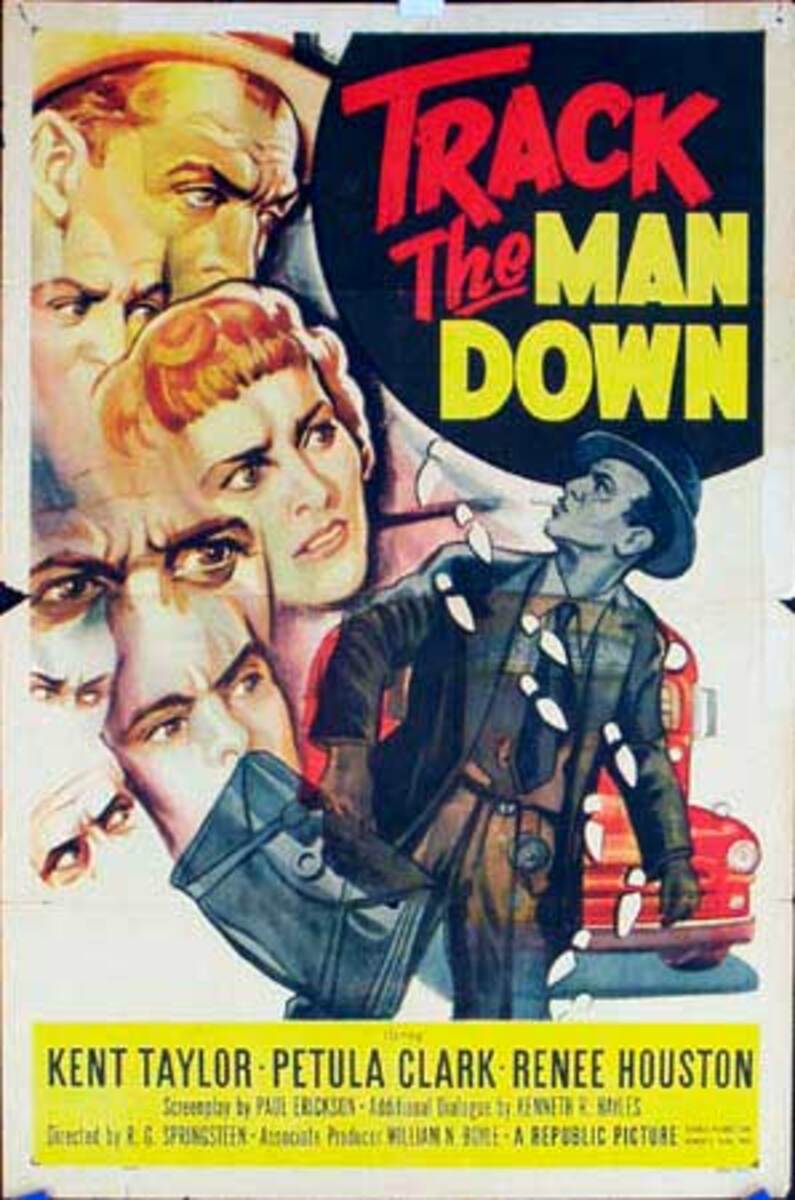 Track the Man Down Original Movie Poster