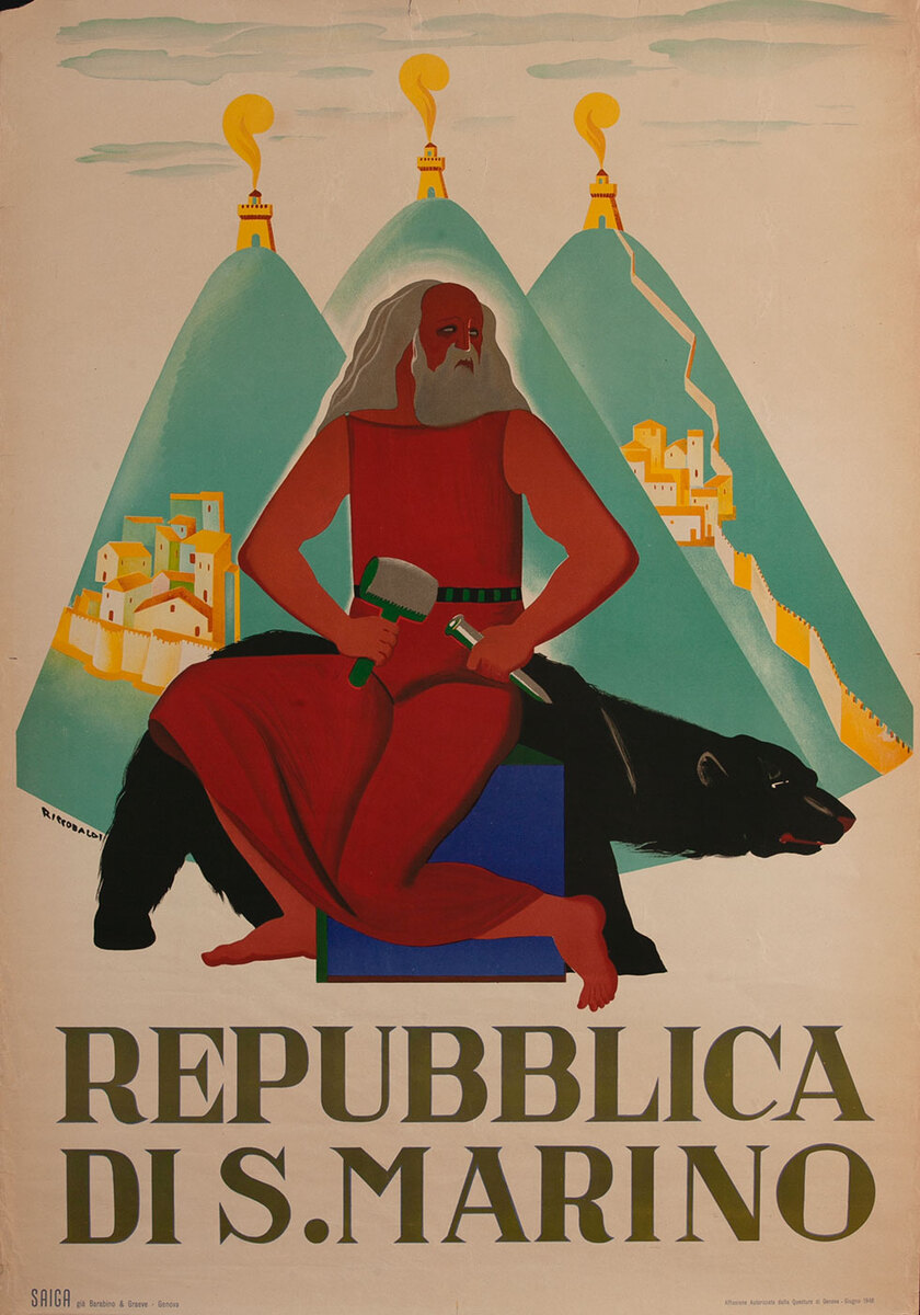 Repubblica di S. Marino, Travel  Poster - Republic of San Marino