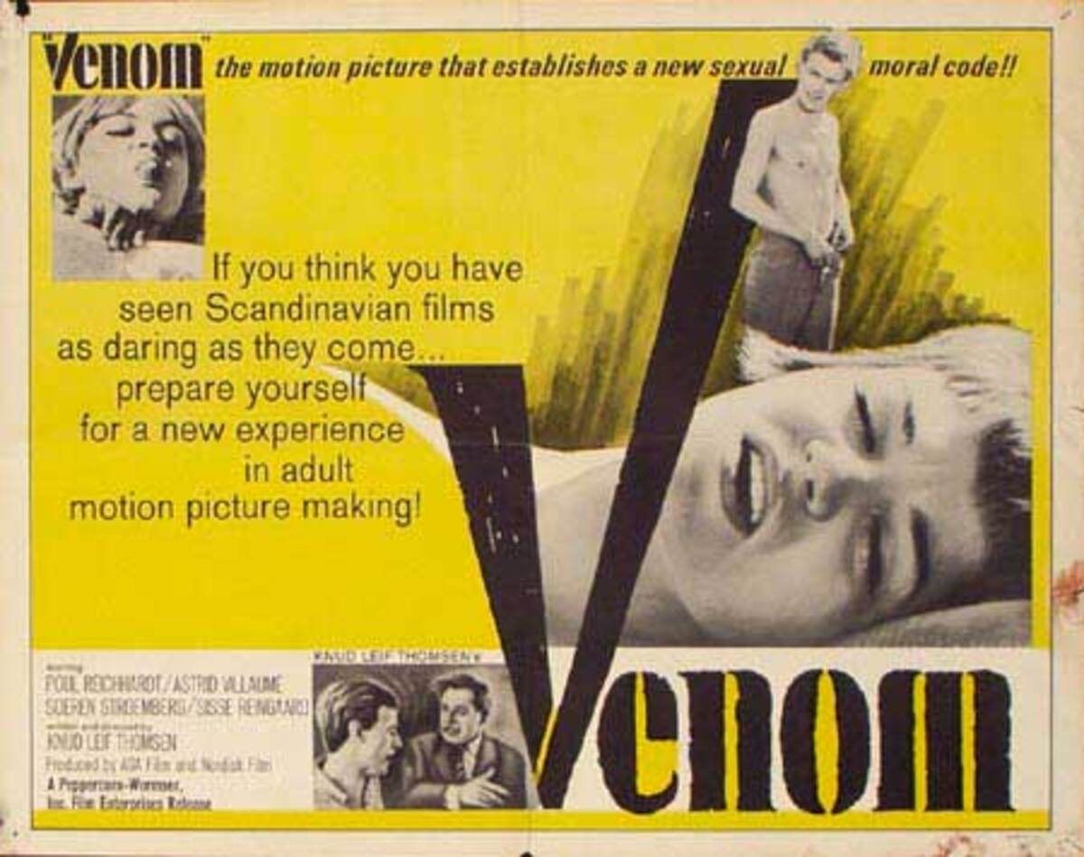Venom Original Vintage Movie Poster