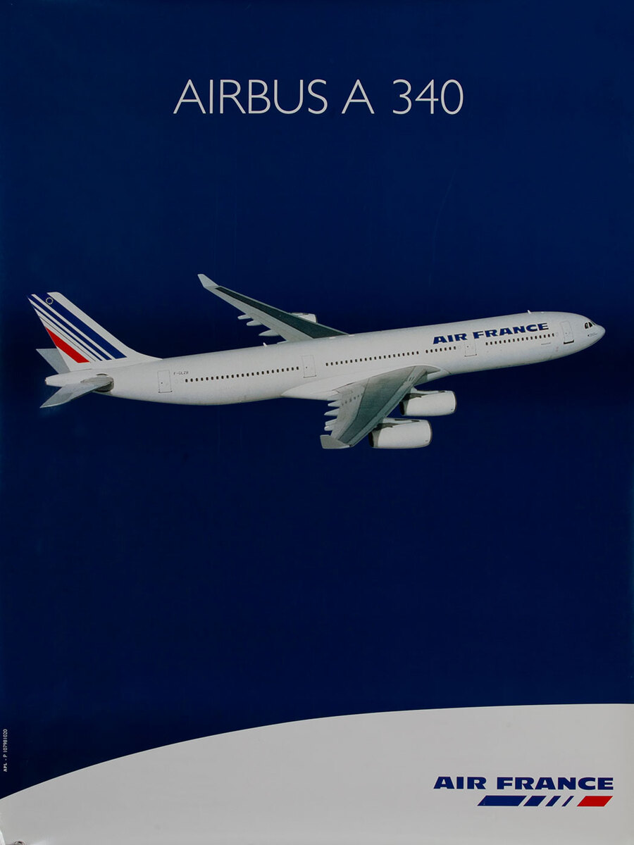 Air France Airbus A 340 Poster