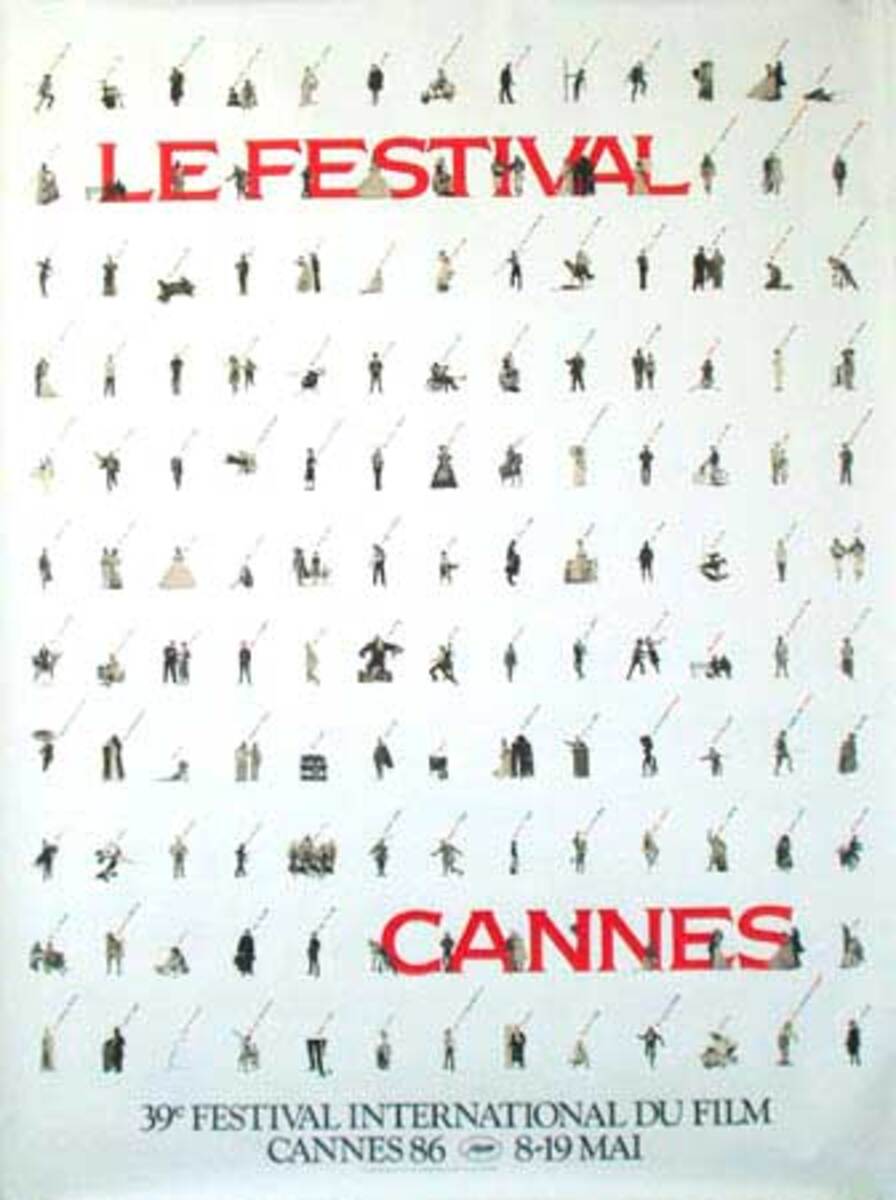 Cannes Film Festival Original Vintage Movie Poster 1986
