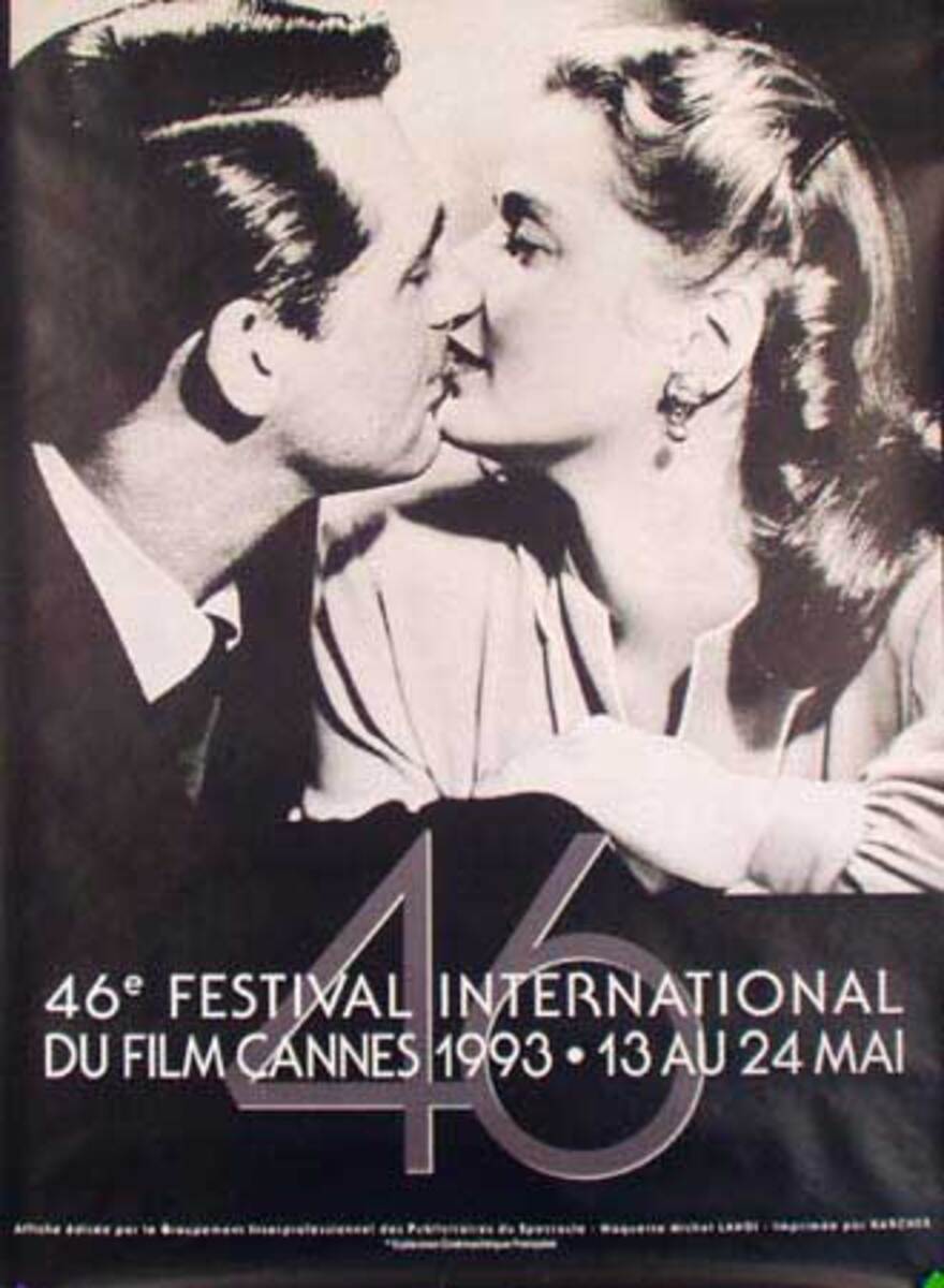 Cannes Film Festival Original Vintage Movie Poster 1993