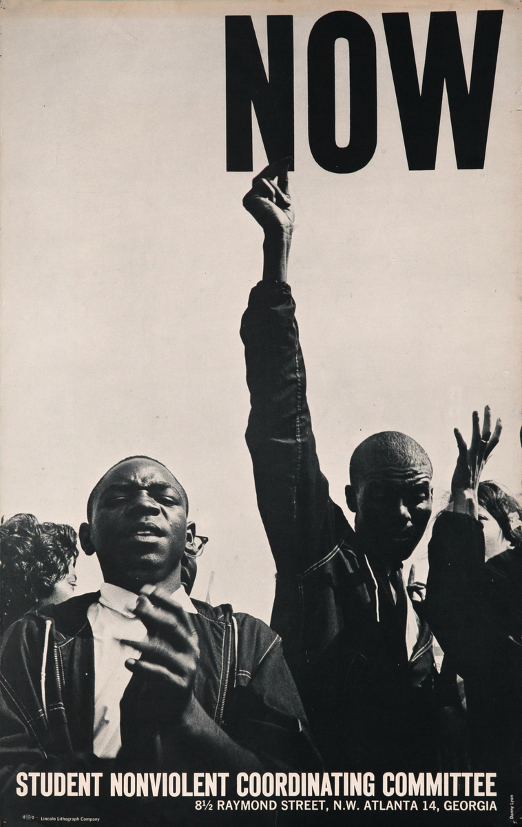 NOW! SNCC Student Nonviolent Coordinating Committee Poster
