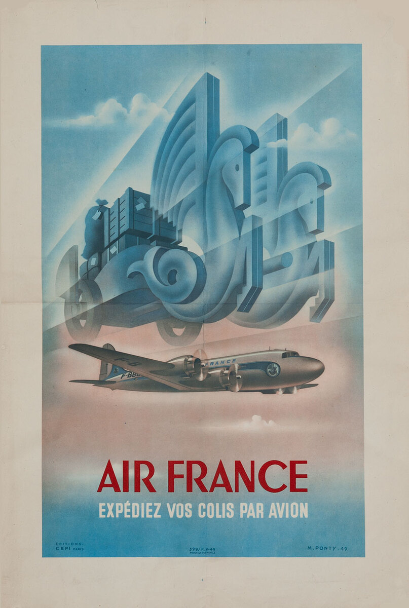 Air France Expediez Vos Colis Par Avion, Air Cargo Poster