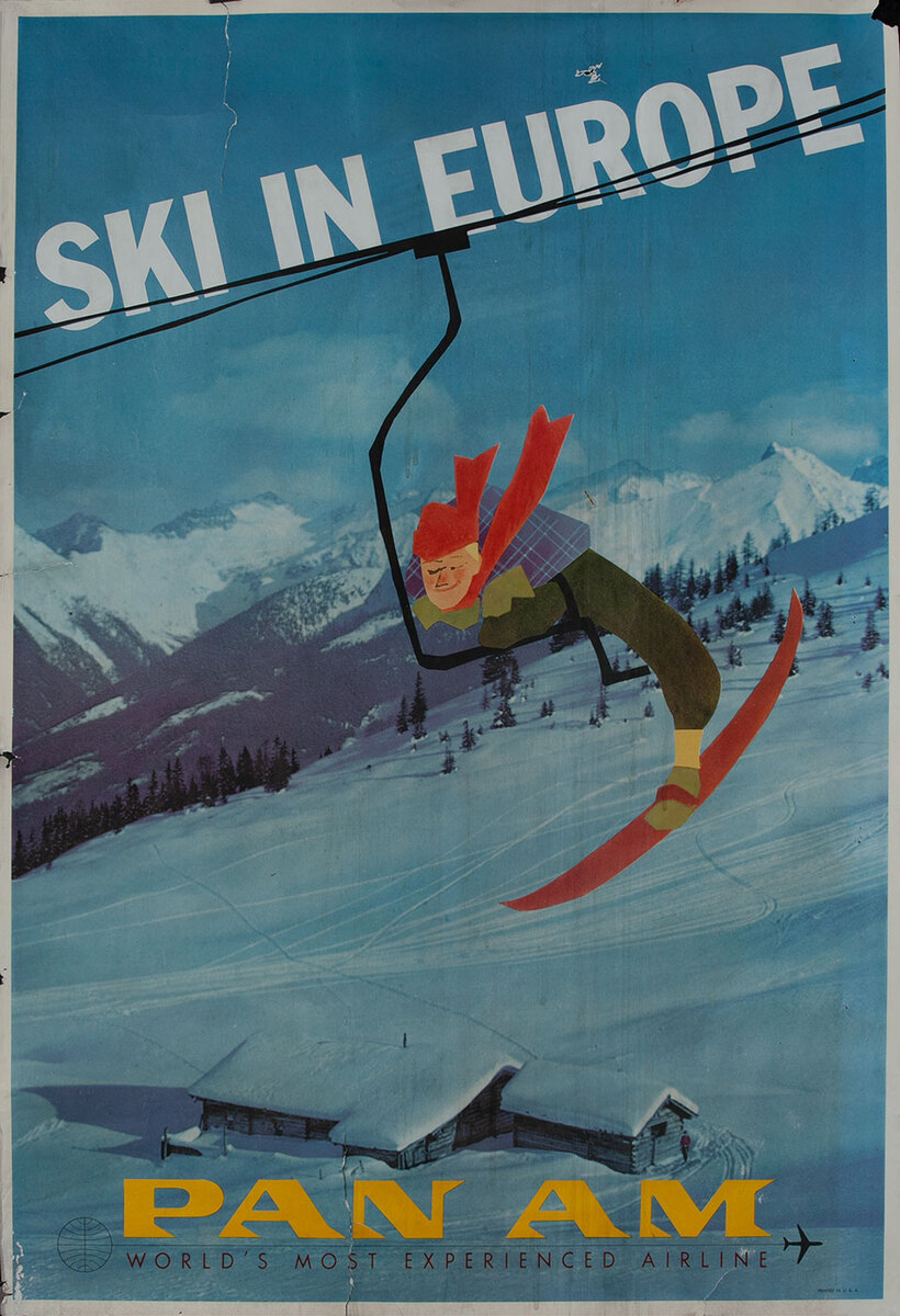 Ski In Europe - Pan Am World's Most Experienced Airline