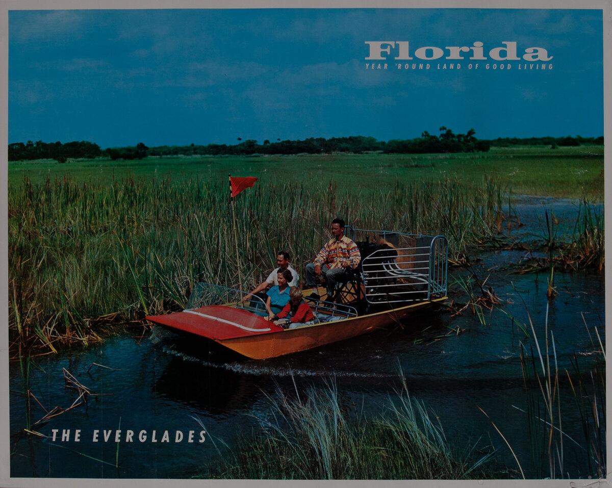 Florida, Year Round Land of Good Living, The Everglades Airboat