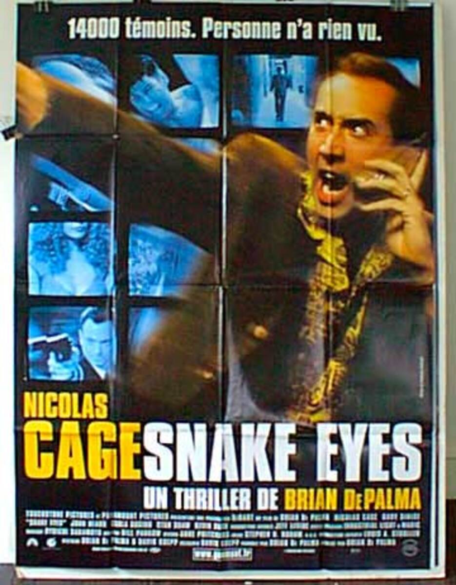 Snake Eyes Original French Movie Poster