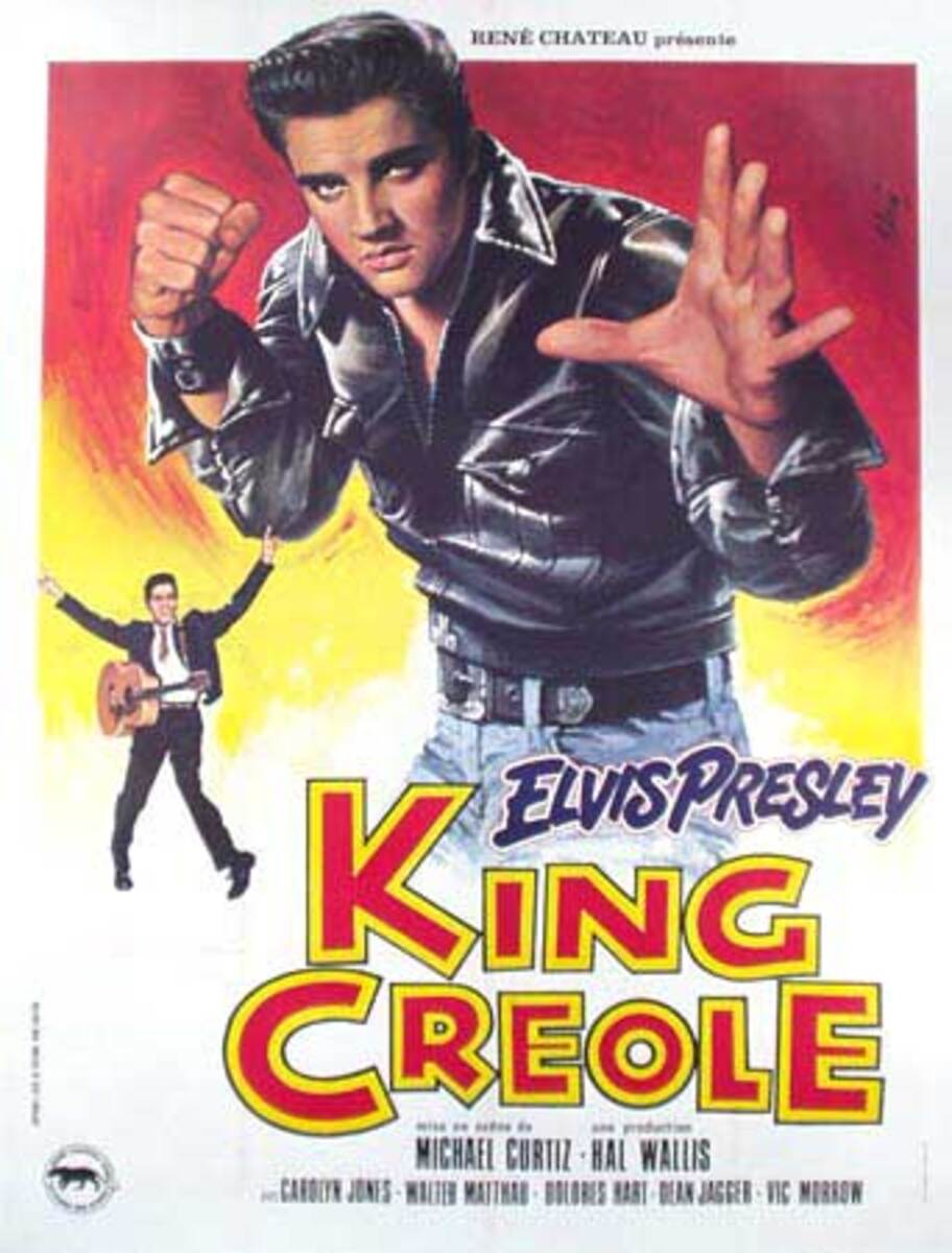 King Creole Original Vintage Elvis Presley Movie Poster French release
