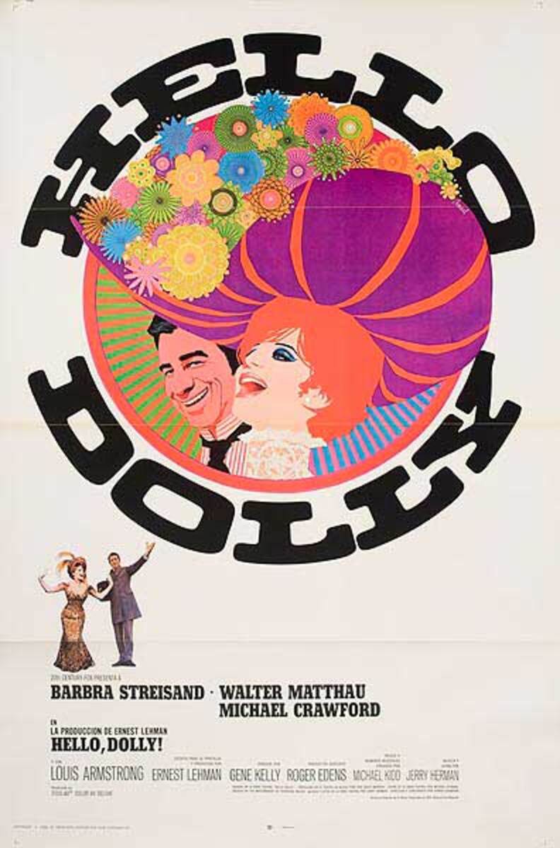 Hello Dolly Original Vintage Movie Poster Spanish Release