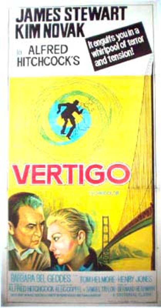 Vertigo 3 sheet Indian release Vintage Original Movie Poster